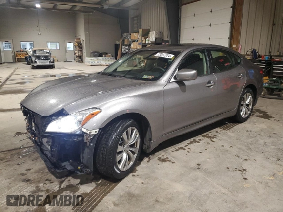 2013 Infiniti M37 with VIN JN1BY1AR6DM600690, listed as a Copart auction lot 79867874 with 159,954 mi miles and Salvage Title. Bid and sale history available at carsss.com. Image 1.