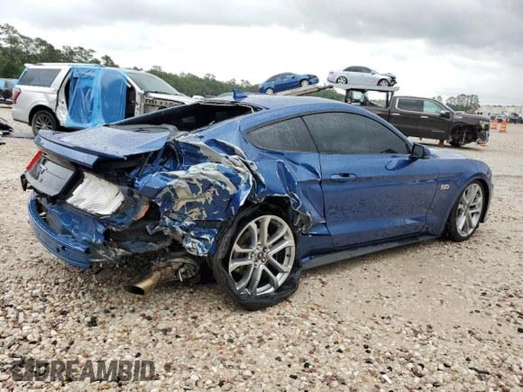 2022 Ford Mustang GT z VIN 1FA6P8CF8N5130628, wystawiony jako Copart lot #54152035 z przebiegiem 23 218 mil mil oraz Szkoda całkowita • Salvage title. Historia ofert i sprzedaży dostępna na DreamBid. Obrazek 3.