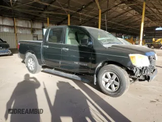 2008 Nissan Titan XE with VIN 1N6AA07D68N359813, listed as a Copart auction lot 43197685 with 136,828 mi miles and Salvage Title. Bid and sale history available at carsss.com. Image 4.