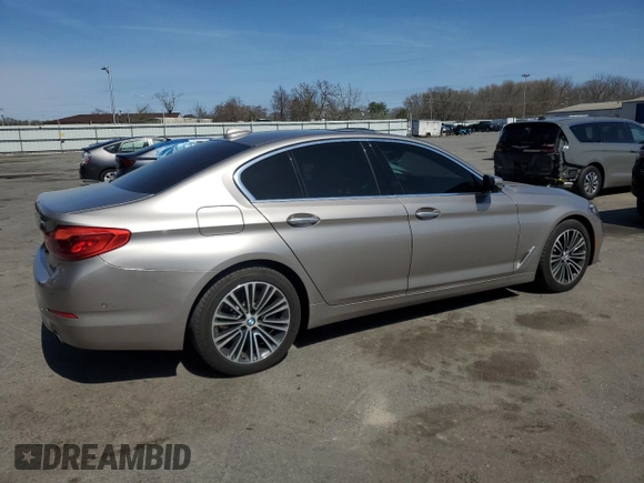 2017 BMW 5 Series 530i with VIN WBAJA5C36HG456508, listed as a Copart auction lot 51534555 with Not Provided miles and Salvage Title. Bid and sale history available at DreamBid. Image 3.