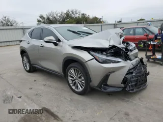 2025 Lexus NX with VIN 2T2GGCEZ0SC066877, listed as a Copart auction lot 79714274 with 7,142 mi miles and Salvage Title. Bid and sale history available at carsss.com. Image 4.