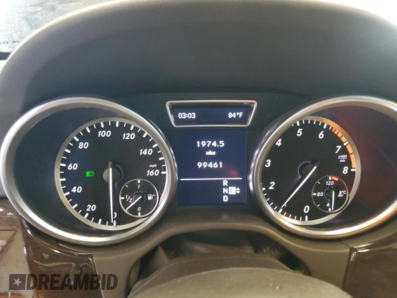 2012 Mercedes-Benz M 350 with VIN 4JGDA5HB4CA022711, listed as a Copart auction lot 56495635 with 99,461 mi miles and Salvage title. Bid and sale history available at DreamBid. Image 9.