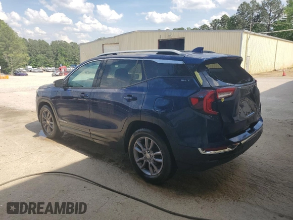 2023 GMC Terrain SLT with VIN 3GKALPEG3PL164452, listed as a Copart auction lot 55473515 with 48,586 mi miles and Salvage title. Bid and sale history available at DreamBid. Image 2.