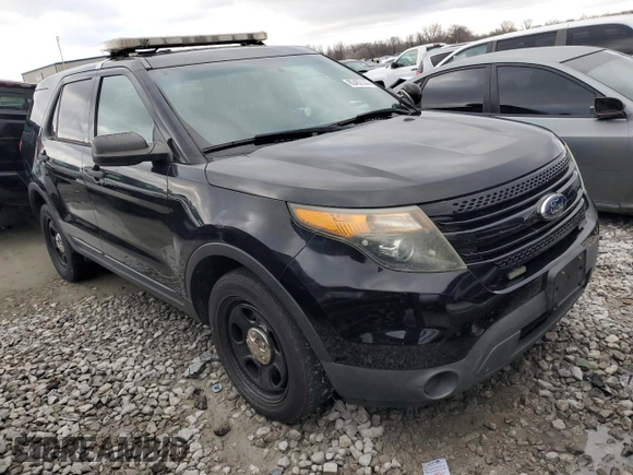 2014 Ford Utility Police Interceptor with VIN 1FM5K8AR1EGB38412, listed as a Copart auction lot 85462144 with 123,042 mi miles and Clean Title. Bid and sale history available at carsss.com. Image 4.