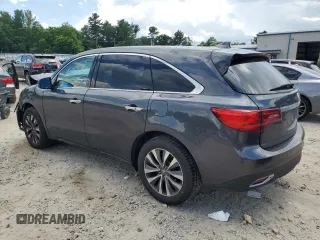 2016 Acura MDX Technology with VIN 5FRYD4H48GB048572, listed as a Copart auction lot 62673345 with 126,035 mi miles and Salvage title. Bid and sale history available at DreamBid. Image 2.