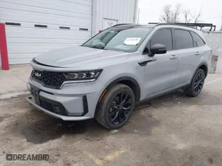 2023 Kia Sorento X-Line SX Prestige with VIN 5XYRKDLFXPG166796, listed as a IAAI auction lot 41556506 with 50,877 mi miles. Bid and sale history available at carsss.com. Image 2.