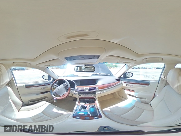 2015 Lexus LS 460 with VIN JTHBL5EF9F5136423, listed as a Copart auction lot 55967695 with 62,012 mi miles and Salvage title. Bid and sale history available at DreamBid. Image 15.