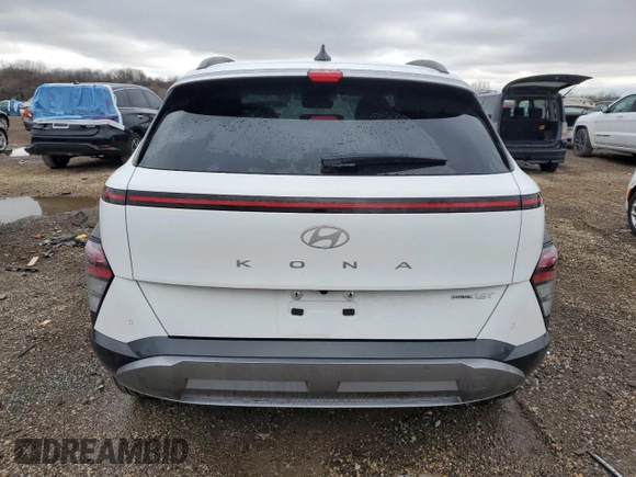 2024 Hyundai Kona Limited with VIN KM8HECA33RU167288, listed as a Copart auction lot 50764915 with 16,401 mi miles and Salvage Title. Bid and sale history available at carsss.com. Image 6.