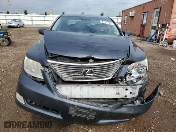 2008 Lexus LS 460 with VIN JTHBL46FX85054681, listed as a Copart auction lot 61207375 with 174,753 mi miles and Salvage title. Bid and sale history available at DreamBid. Image 5.