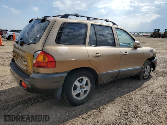 2003 Hyundai Santa Fe GLS with VIN KM8SC73D23U388736, listed as a Copart auction lot 61809715 with 125,654 mi miles and Salvage title. Bid and sale history available at DreamBid. Image 3.
