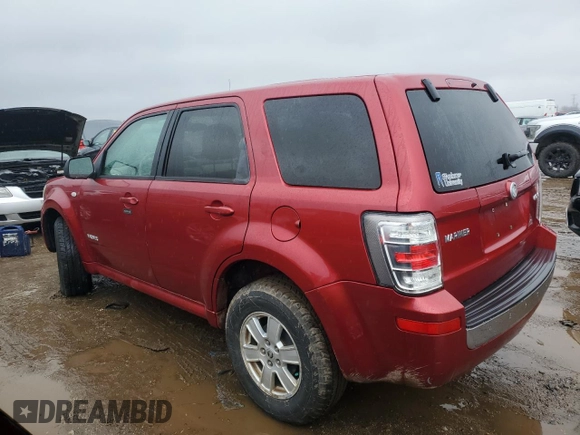 2008 Mercury Mariner с VIN 4M2CU91118KJ42896, выставлен на аукционе Copart как лот 48014455 с пробегом 105 383 миль миль и Чистый • Clean title. История ставок и продаж доступна на DreamBid. Изображение 2.