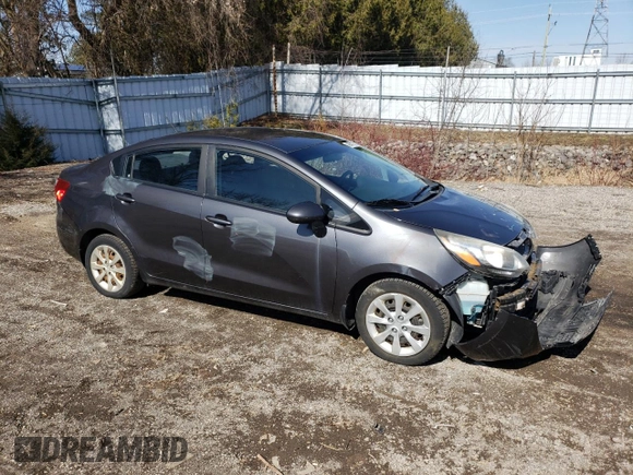 2013 Kia Rio LX with VIN KNADM4A30D6235780, listed as a Copart auction lot 49041725 with 190,529 mi miles and Clean Title. Bid and sale history available at carsss.com. Image 4.