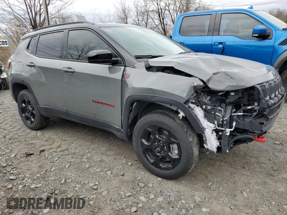 2024 Jeep Compass Trailhawk с VIN 3C4NJDDNXRT590322, выставлен на аукционе Copart как лот 53603855 с пробегом 13 232 миль миль и Списание • Salvage title. История ставок и продаж доступна на DreamBid. Изображение 4.