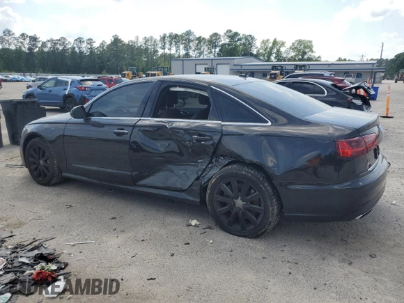 2016 Audi A6 Premium Plus with VIN WAUGFAFC0GN009716, listed as a Copart auction lot 56692645 with 82,189 mi miles and Salvage title. Bid and sale history available at DreamBid. Image 2.