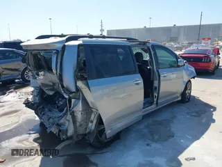 2015 Toyota Sienna SE with VIN 5TDXK3DC7FS684341, listed as a IAAI auction lot 41959077 with 154,377 mi miles and . Bid and sale history available at DreamBid. Image 4.