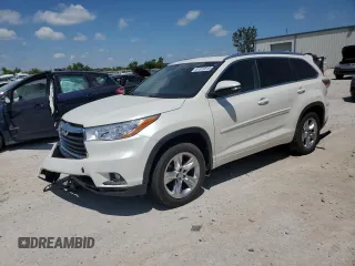 2014 Toyota Highlander Limited with VIN 5TDDKRFH9ES042507, listed as a Copart auction lot 61816815 with 171,982 mi miles and Salvage title. Bid and sale history available at DreamBid. Image 1.
