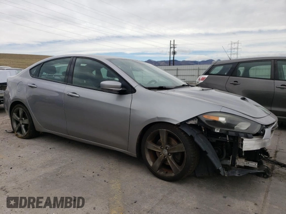2016 Dodge Dart GT with VIN 1C3CDFEB1GD593423, listed as a Copart auction lot 48907715 with 95,935 mi miles and Non repairable. Bid and sale history available at DreamBid. Image 4.