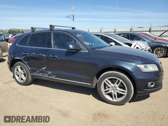 2015 Audi Q5 Premium Plus with VIN WA1CMAFP2FA037348, listed as a Copart auction lot 54729095 with 94,549 mi miles and Salvage title. Bid and sale history available at DreamBid. Image 4.
