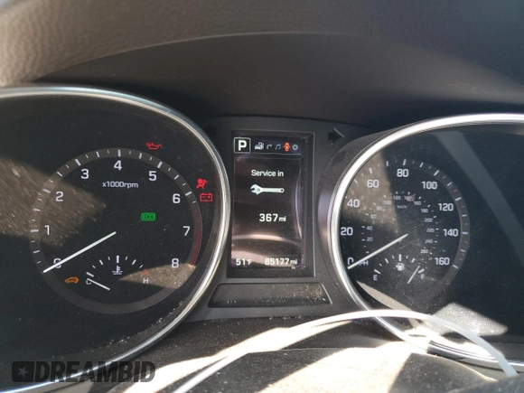 2018 Hyundai Santa Fe 2.4L with VIN 5XYZU3LB6JG511556, listed as a Copart auction lot 52035015 with 85,177 mi miles and Salvage title. Bid and sale history available at DreamBid. Image 9.