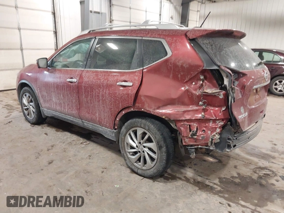 2015 Nissan Rogue SL with VIN 5N1AT2MV8FC754666, listed as a IAAI auction lot 41105253 with 74,547 mi miles. Bid and sale history available at carsss.com. Image 3.