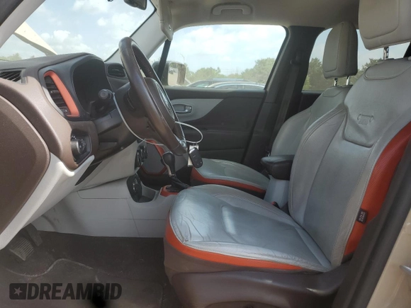 2015 Jeep Renegade Limited with VIN ZACCJBDT0FPB57606, listed as a Copart auction lot 60677505 with 61,209 mi miles and Salvage title. Bid and sale history available at DreamBid. Image 7.