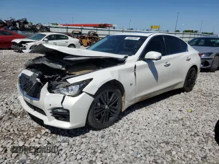 2014 Infiniti Q50 Premium z VIN JN1BV7AR0EM705108, wystawiony jako Copart lot #58990385 z przebiegiem 138 110 mil mil oraz Szkoda całkowita • Salvage title. Historia ofert i sprzedaży dostępna na DreamBid. Obrazek 1.