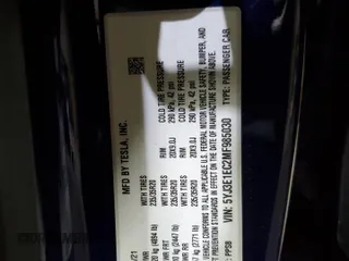 2021 Tesla Model 3 Performance with VIN 5YJ3E1EC2MF985030, listed as a Copart auction lot 44117565 with Not Provided miles and Salvage Title. Bid and sale history available at DreamBid. Image 15.