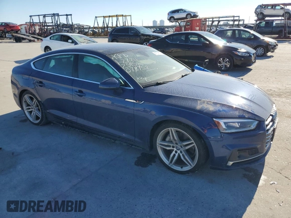 2018 Audi A5 Sportback Prestige with VIN WAUFNCF55JA078752, listed as a Copart auction lot 41371574 with 32,368 mi miles. Bid and sale history available at carsss.com. Image 4.