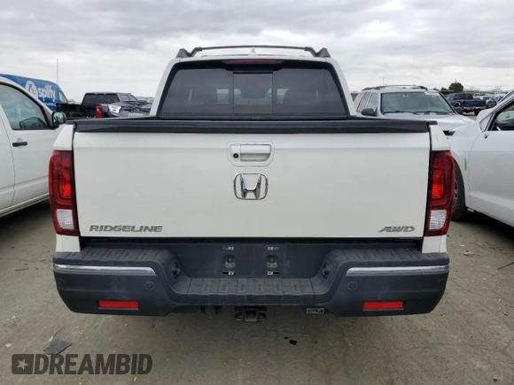 2019 Honda Ridgeline RTL-E z VIN 5FPYK3F75KB001806, wystawiony jako Copart lot #43178765 z przebiegiem 44 939 mil mil oraz Czysty tytuł • Clean title. Historia ofert i sprzedaży dostępna na DreamBid. Obrazek 6.