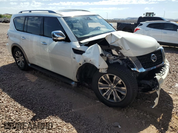 2017 Nissan Armada SL with VIN JN8AY2NC3H9502475, listed as a Copart auction lot 68148464 with 92,440 mi miles and Salvage Title. Bid and sale history available at carsss.com. Image 4.