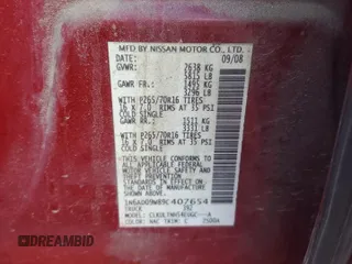 2009 Nissan Frontier SE with VIN 1N6AD09W89C407654, listed as a Copart auction lot 77351814 with 159,695 mi miles and Salvage title. Bid and sale history available at DreamBid. Image 14.