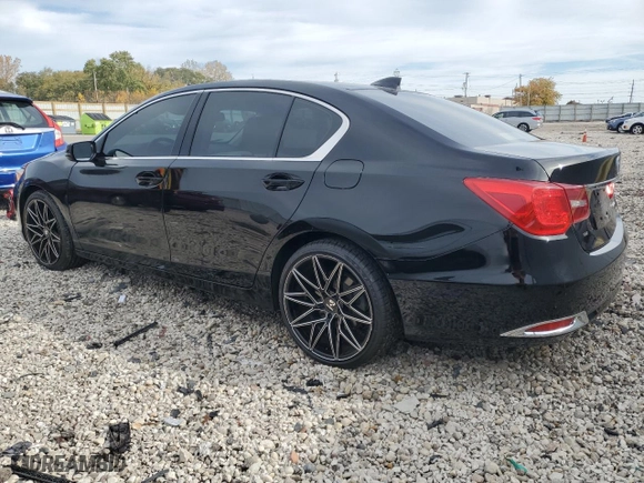 2014 Acura RLX Tech Pkg with VIN JH4KC1F58EC007159, listed as a Copart auction lot 75451164 with 88,593 mi miles and Salvage Title. Bid and sale history available at carsss.com. Image 2.