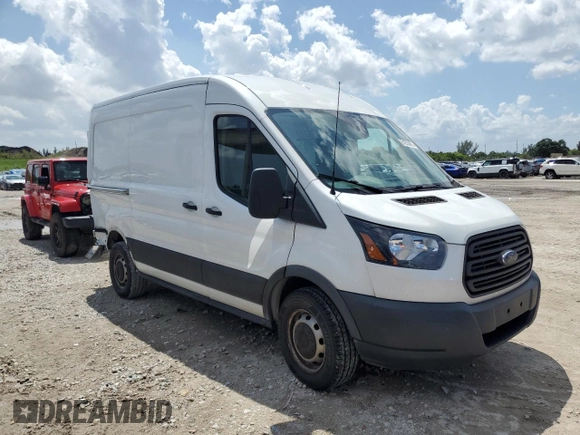 2019 Ford Transit with VIN 1FTYE1CM3KKB83796, listed as a Copart auction lot 54079855 with 76,721 mi miles and Salvage Title. Bid and sale history available at DreamBid. Image 4.