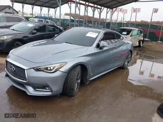 2017 Infiniti Q60 Sport with VIN JN1EV7EL6HM553827, listed as a IAAI auction lot 40900793 with 94,262 mi miles. Bid and sale history available at carsss.com. Image 2.