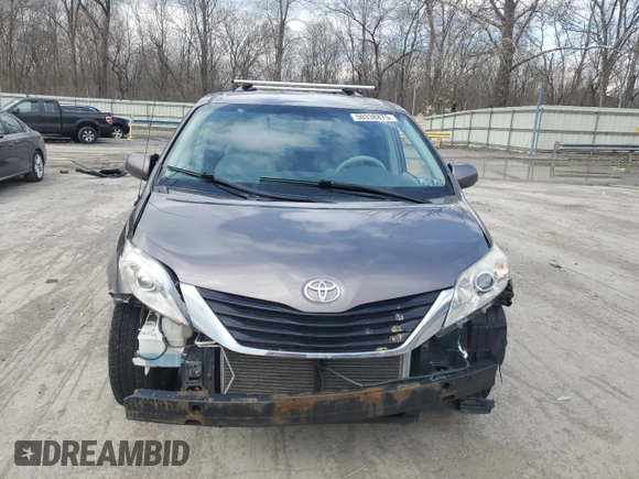 2013 Toyota Sienna LE with VIN 5TDJK3DC9DS049835, listed as a Copart auction lot 50338875 with 209,185 mi miles and Salvage Title. Bid and sale history available at carsss.com. Image 5.