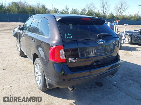 2013 Ford Edge SEL with VIN 2FMDK4JC7DBE00441, listed as a IAAI auction lot 41661591 with 131,411 mi miles. Bid and sale history available at carsss.com. Image 3.