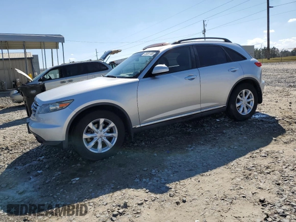 2006 Infiniti FX35 with VIN JNRAS08U16X105314, listed as a Copart auction lot 46481105 with 0 mi miles and Salvage Title. Bid and sale history available at carsss.com. Image 1.