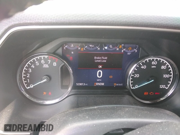 2021 Ford F-150 XL with VIN 1FTFW1E59MFA70313, listed as a Copart auction lot 60793215 with 52,387 mi miles and Salvage title. Bid and sale history available at DreamBid. Image 9.