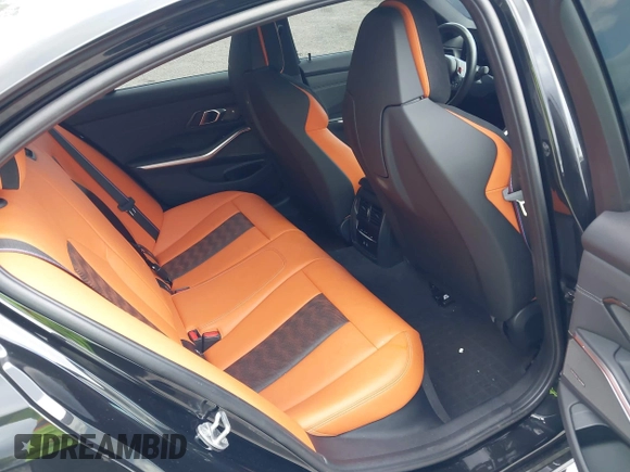2024 BMW M3 Competition with VIN WBS33AY0XRFS35085, listed as a IAAI auction lot 42353608 with 6,991 mi miles and . Bid and sale history available at DreamBid. Image 8.