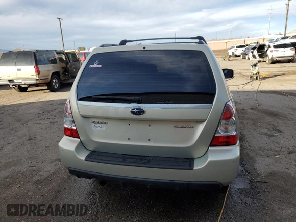 2006 Subaru Forester 2.5 X w/Premium Pkg with VIN JF1SG65606H742497, listed as a Copart auction lot 78852054 with 0 mi miles and Salvage Title. Bid and sale history available at carsss.com. Image 6.