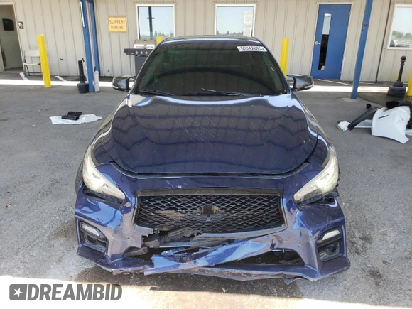 2017 Infiniti Q50 Sport with VIN JN1EV7AR6HM836688, listed as a Copart auction lot 63342845 with 105,377 mi miles and Salvage title. Bid and sale history available at DreamBid. Image 5.