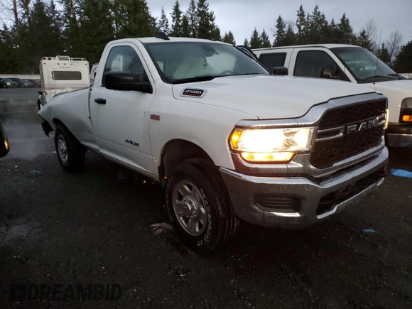 2022 Ram 2500 Tradesman with VIN 3C6MR5AJ2NG222786, listed as a Copart auction lot 87682775 with 26,891 mi miles and Salvage Title. Bid and sale history available at carsss.com. Image 4.