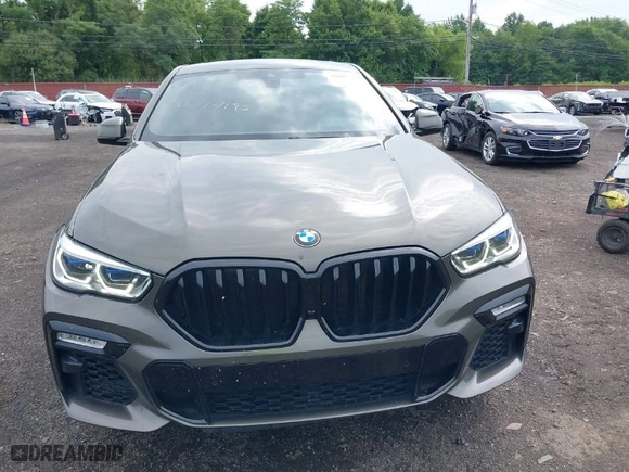 2021 BMW X6 M50i with VIN 5UXCY8C03M9D80163, listed as a IAAI auction lot 39885522 with 48,533 mi miles. Bid and sale history available at carsss.com. Image 12.