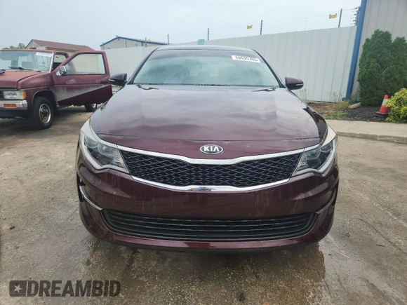 2016 Kia Optima LX with VIN 5XXGT4L31GG024108, listed as a Copart auction lot 60695765 with 92,417 mi miles and Salvage title. Bid and sale history available at DreamBid. Image 5.