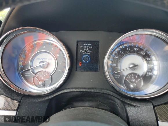 2012 Chrysler 300 SRT8 with VIN 2C3CCAFJ6CH800641, listed as a Copart auction lot 61313094 with 107,426 mi miles and Salvage Title. Bid and sale history available at carsss.com. Image 9.