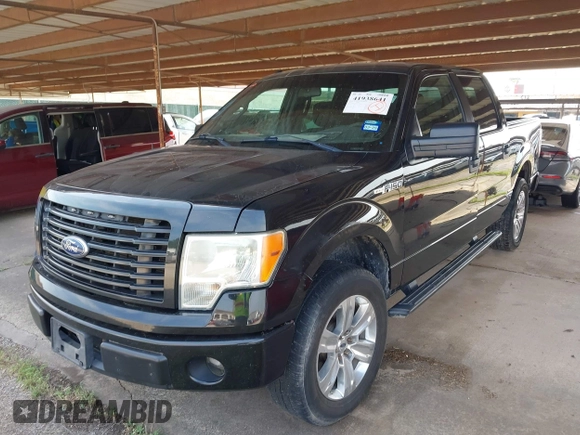 2014 Ford F-150 XL with VIN 1FTFW1CF5EFA12101, listed as a IAAI auction lot 41938641 with 120,693 mi miles. Bid and sale history available at carsss.com. Image 2.