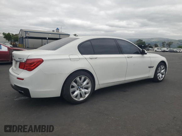2011 BMW 7 Series 750Li with VIN WBAKB8C51BCY66328, listed as a Copart auction lot 54727695 with 155,689 mi miles and Clean Title. Bid and sale history available at carsss.com. Image 3.
