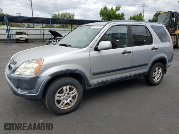 2002 Honda CR-V EX with VIN JHLRD78822C055049, listed as a Copart auction lot 54575515 with 123,664 mi miles and Salvage Title. Bid and sale history available at carsss.com. Image 1.