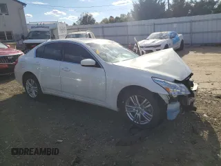 2012 Infiniti G25 x with VIN JN1DV6AR8CM730418, listed as a Copart auction lot 75059074 with 109,805 mi miles and Salvage Title. Bid and sale history available at DreamBid. Image 4.
