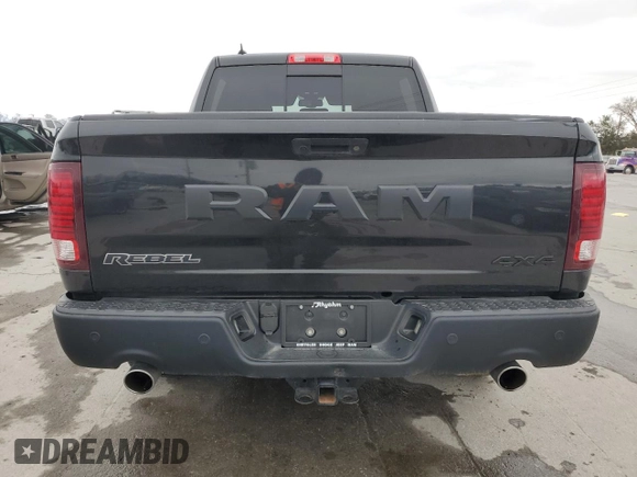 2018 Ram 1500 Rebel with VIN 1C6RR7YT7JS236100, listed as a Copart auction lot 47496095 with 91,176 mi miles and Salvage Title. Bid and sale history available at carsss.com. Image 6.